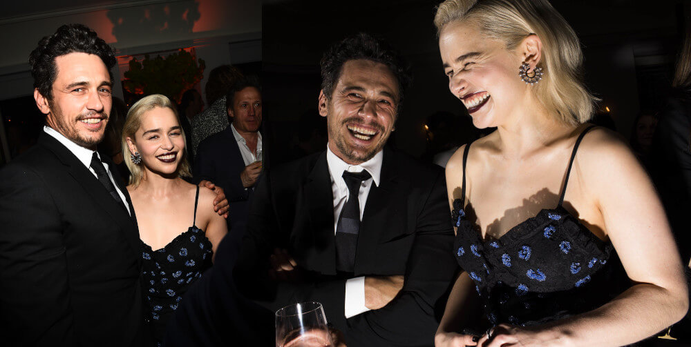 Emilia Clarke and James Franco