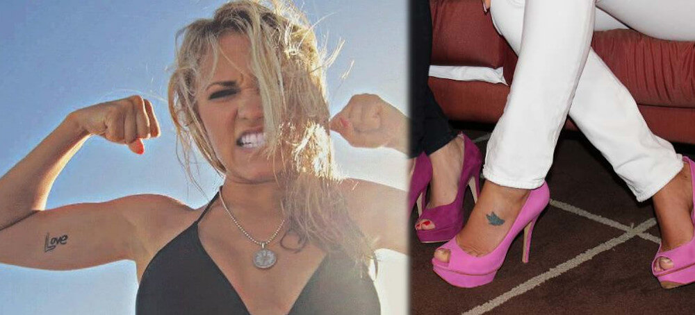 Emily Osment temporary tattoos