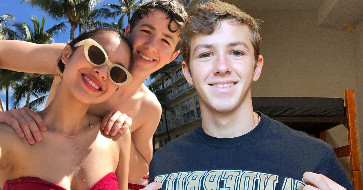 Ethan Wacker with his ex girlfriend Olivia Rodrigo in Hawaii