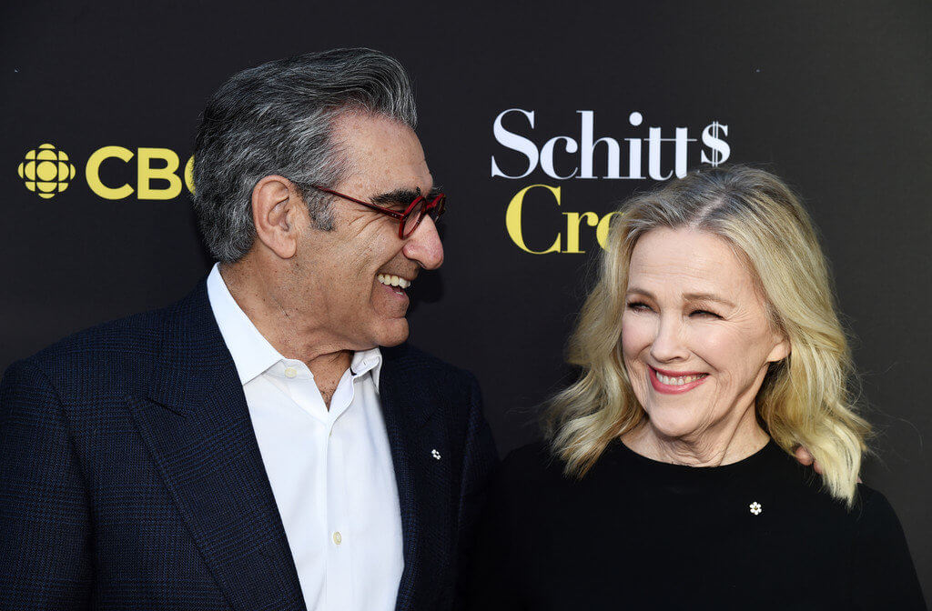 Eugene Levy with his co-star Catherine O'Hara