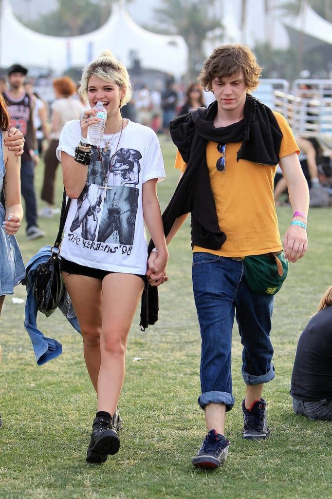 Evan Peters and ex Pixie Geldof