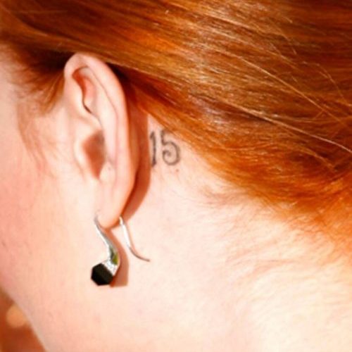 Evan Rachel Wood ear tattoo