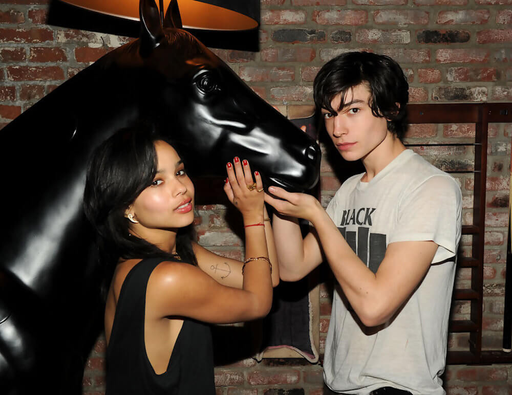 Ezra Miller and Zoë Kravitz