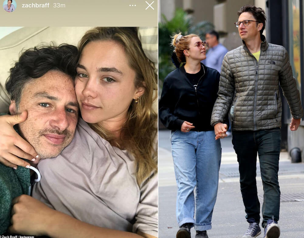 Florence Pugh and boyfriend Zach Braff