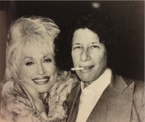 Fran Lebowitz and partner Dolly Parton