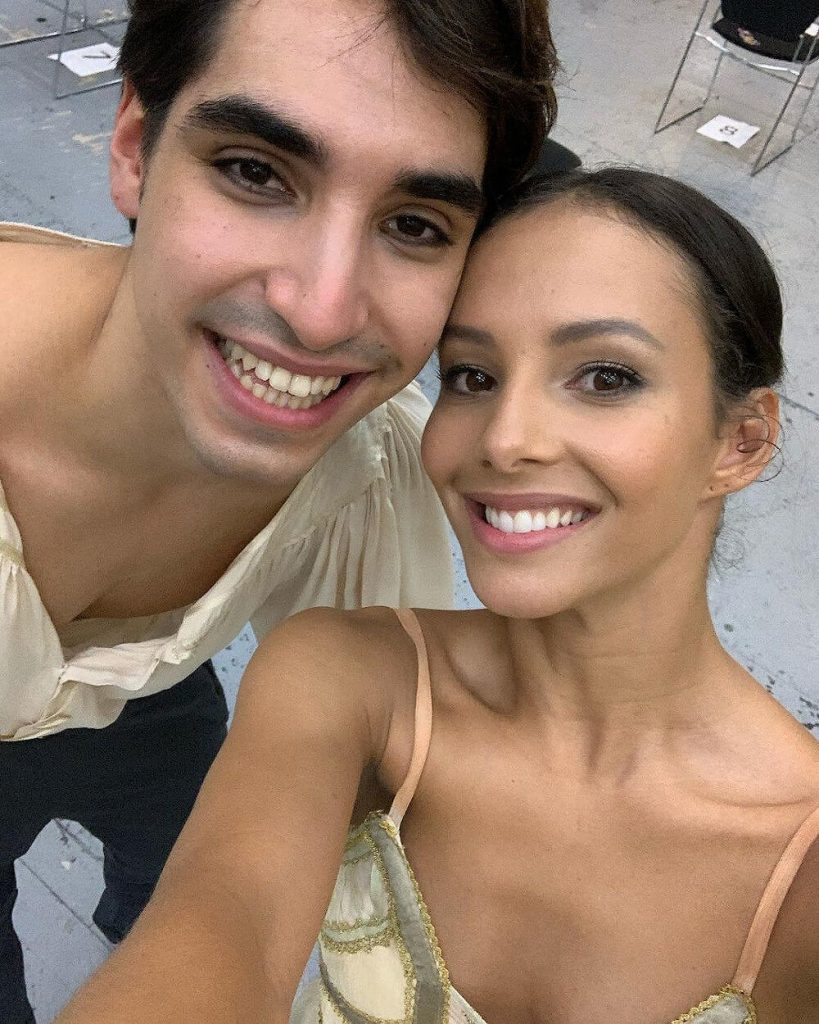 Francesca Hayward with current boyfriend Cesar Corrales