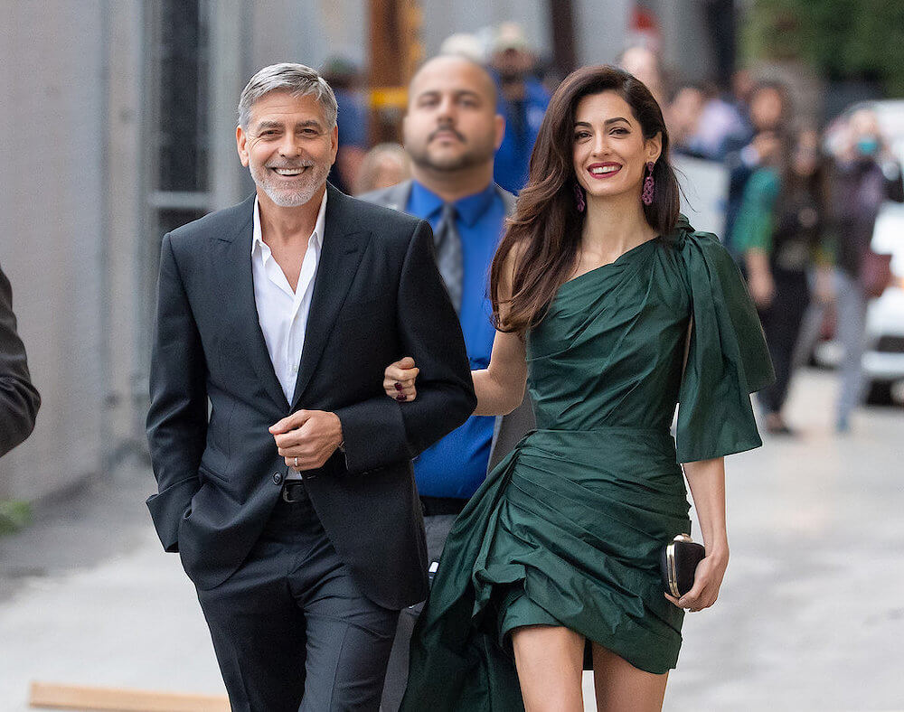 George Clooney with current wife Amal Alamuddin