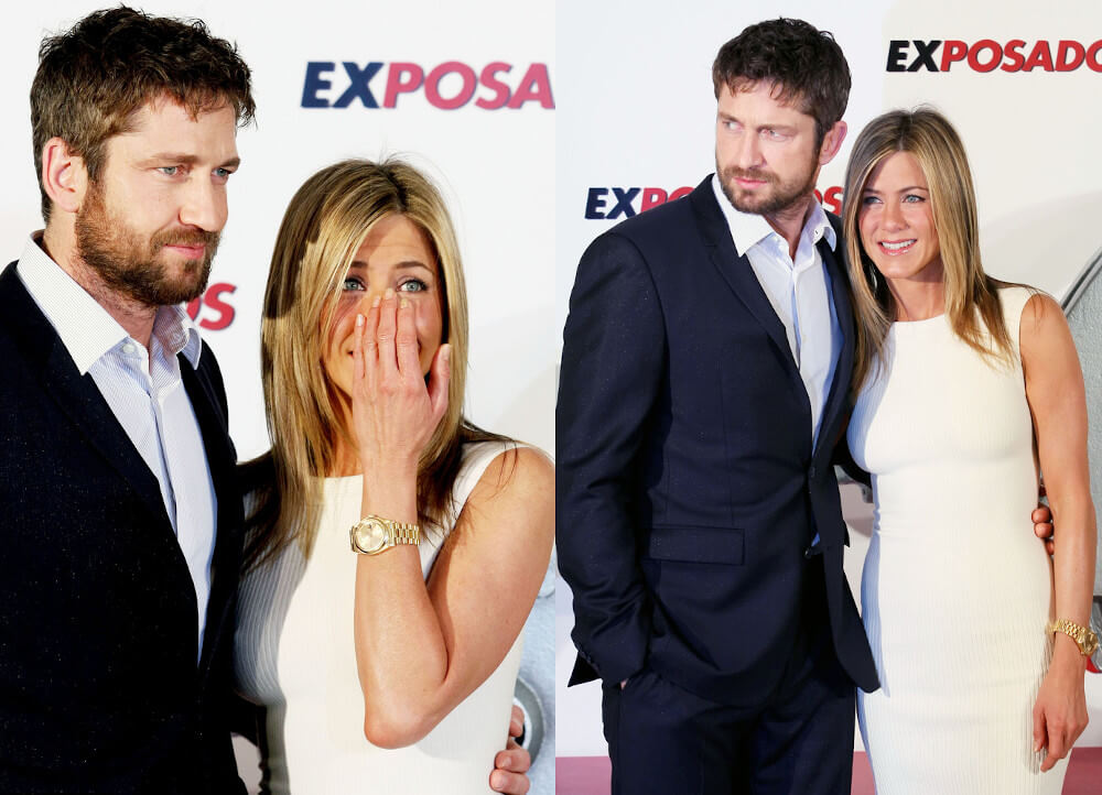 Gerard Butler and his ex girlfriend Jennifer Anniston