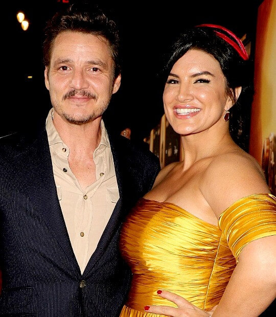 Gina Carano with Pedro Pascal