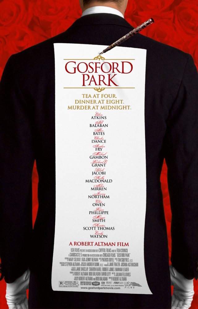 Gosford Park 2001 poster