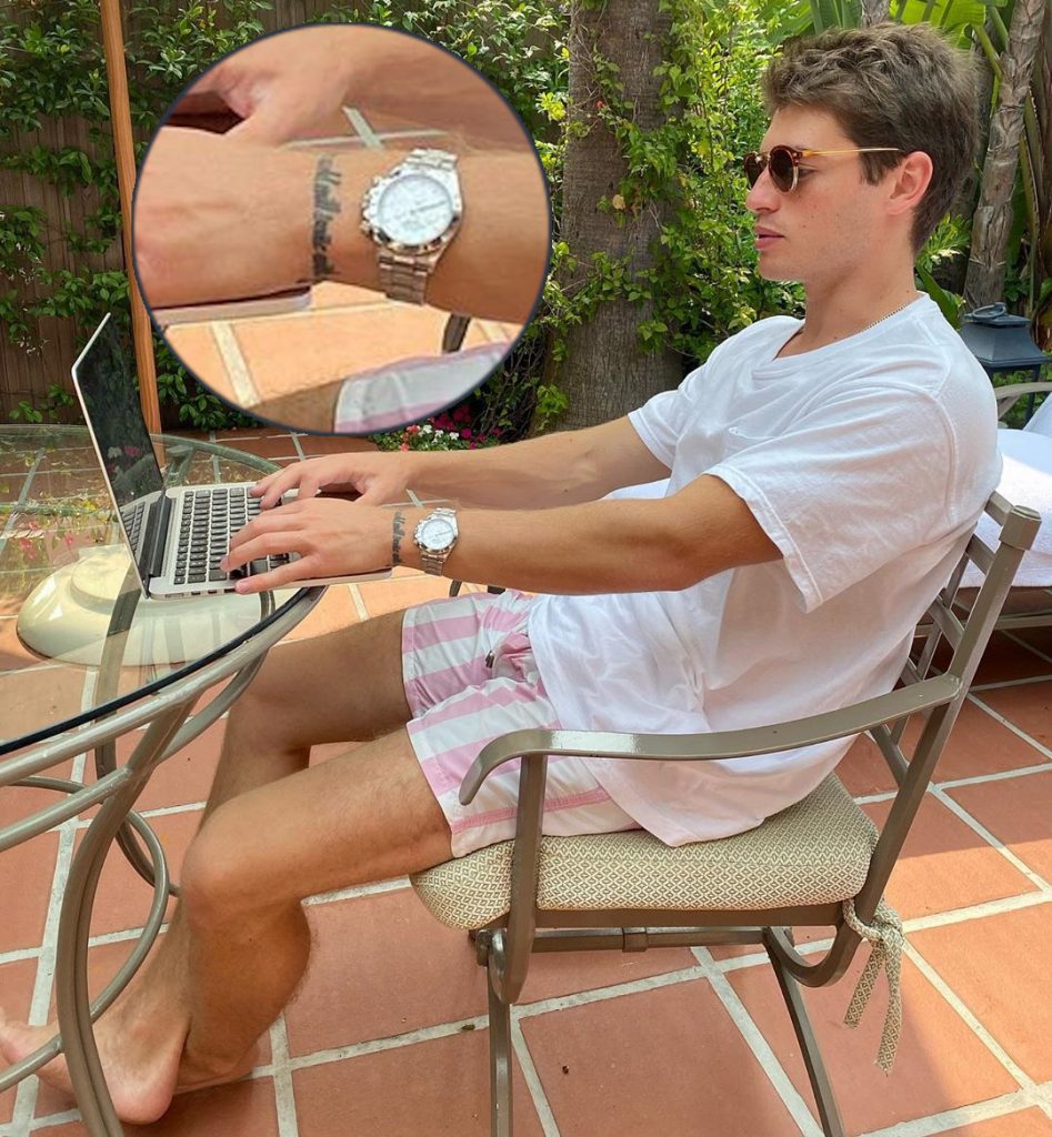 Gregg Sulkin wrist tattoo