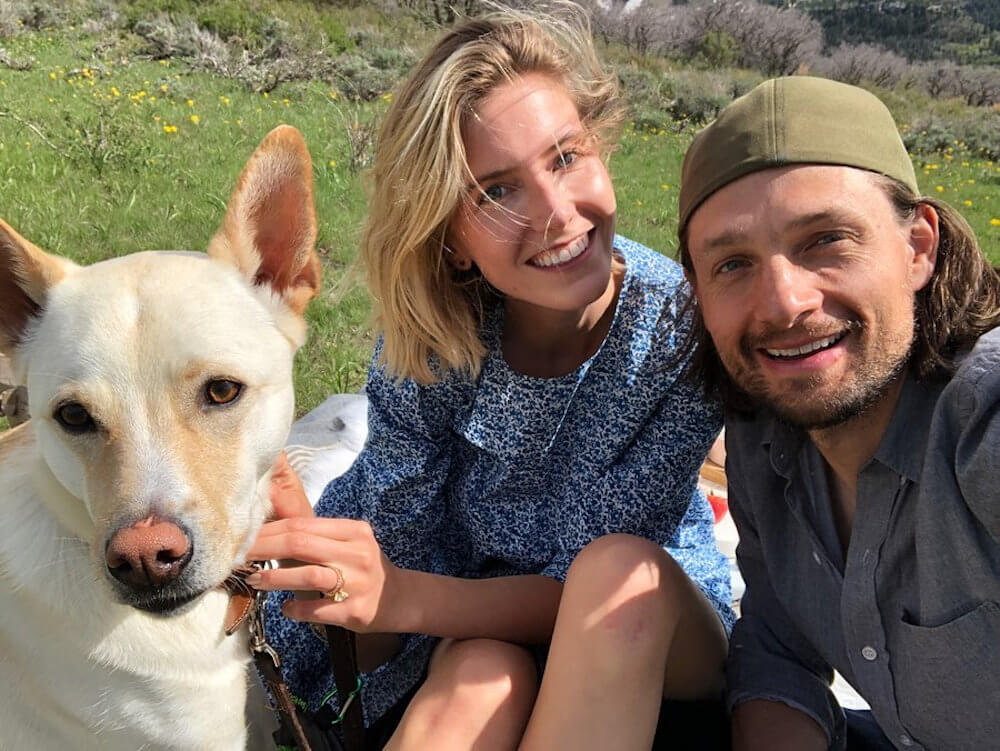 Gregory Smith, Taylor McKay and their dog