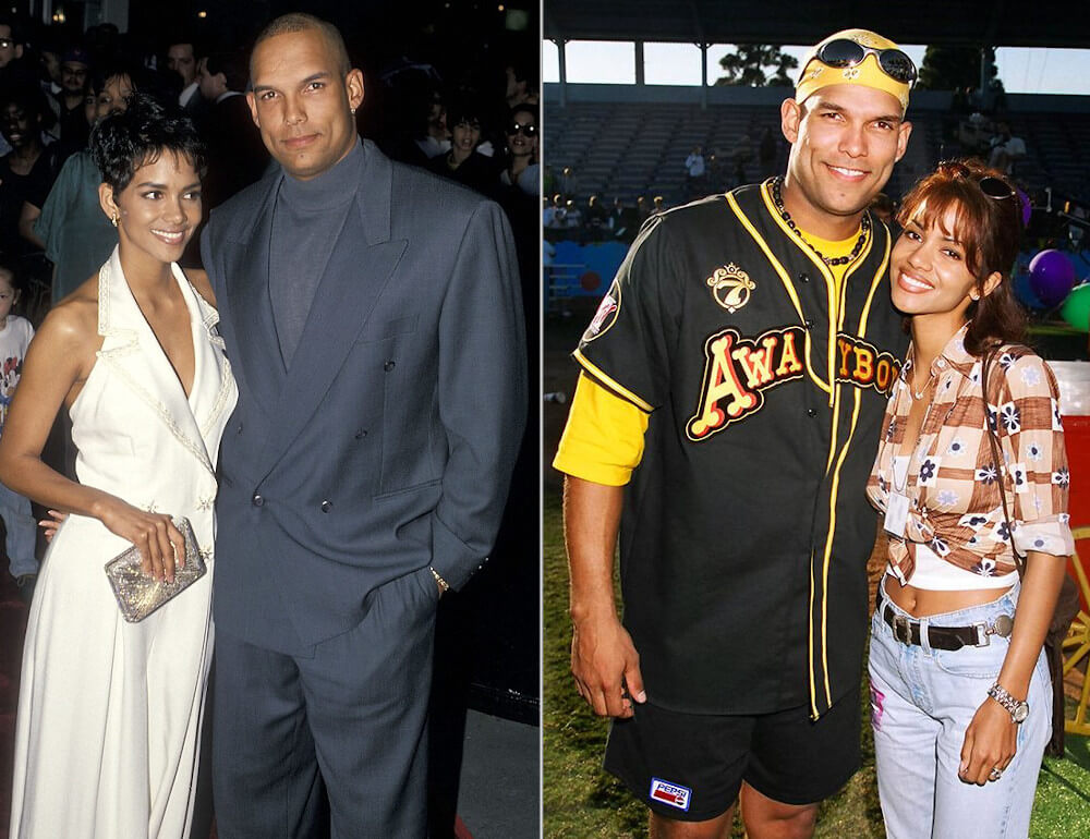 Halle Berry and ex boyfriend David Justice