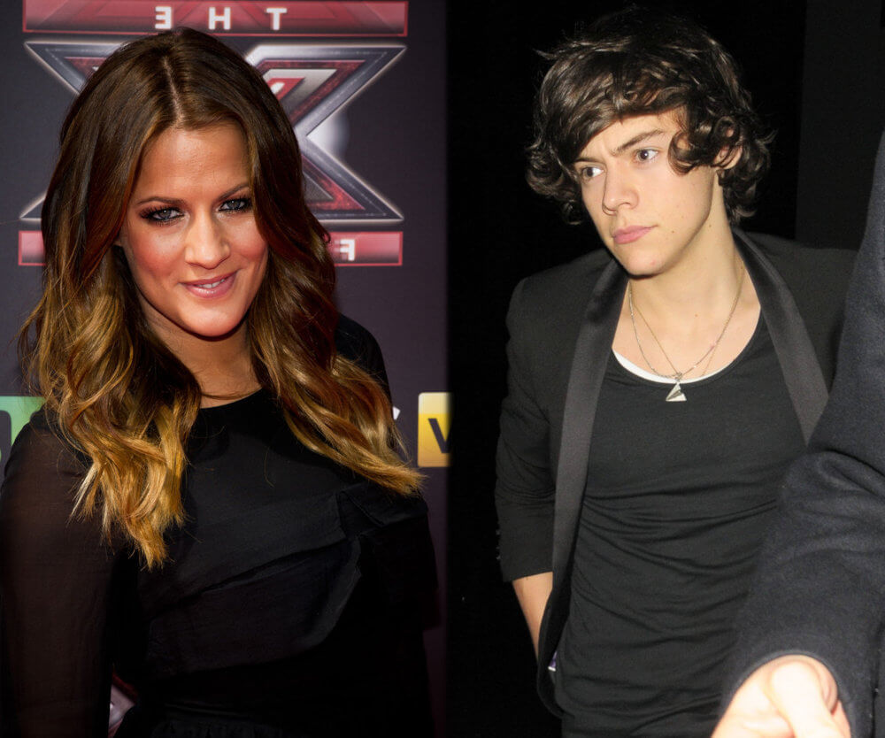 Harry Styles with his ex girlfriend Caroline Flack