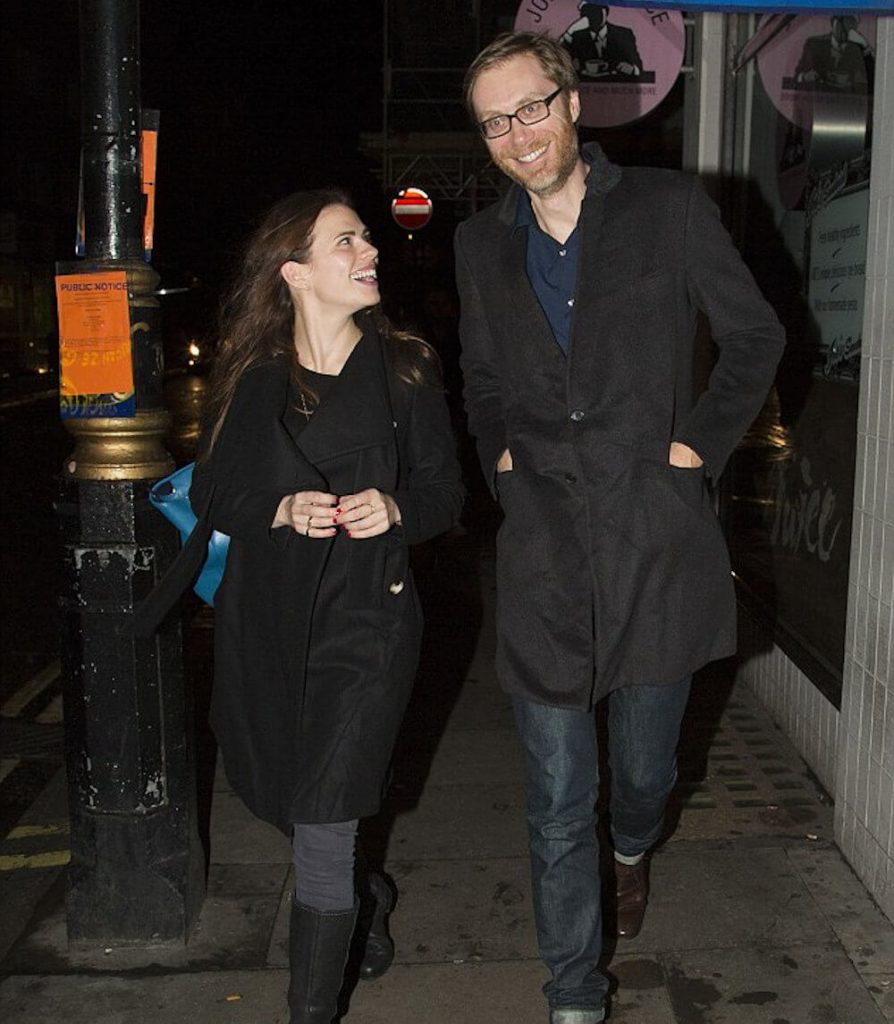 Hayley Atwell and ex boyfriend Stephen Merchant