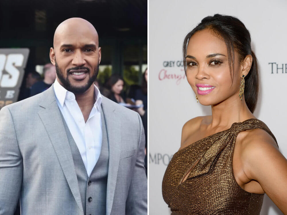 Henry Simmons and ex girlfriend Sharon Leal