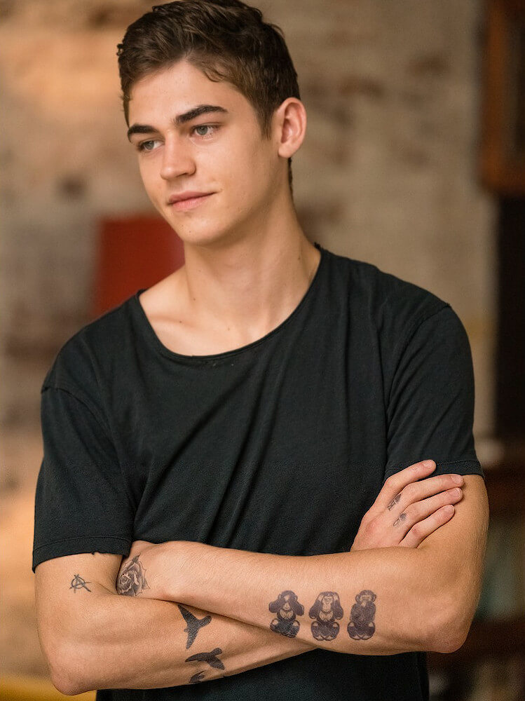 Hero Fiennes Tiffin tattoos real