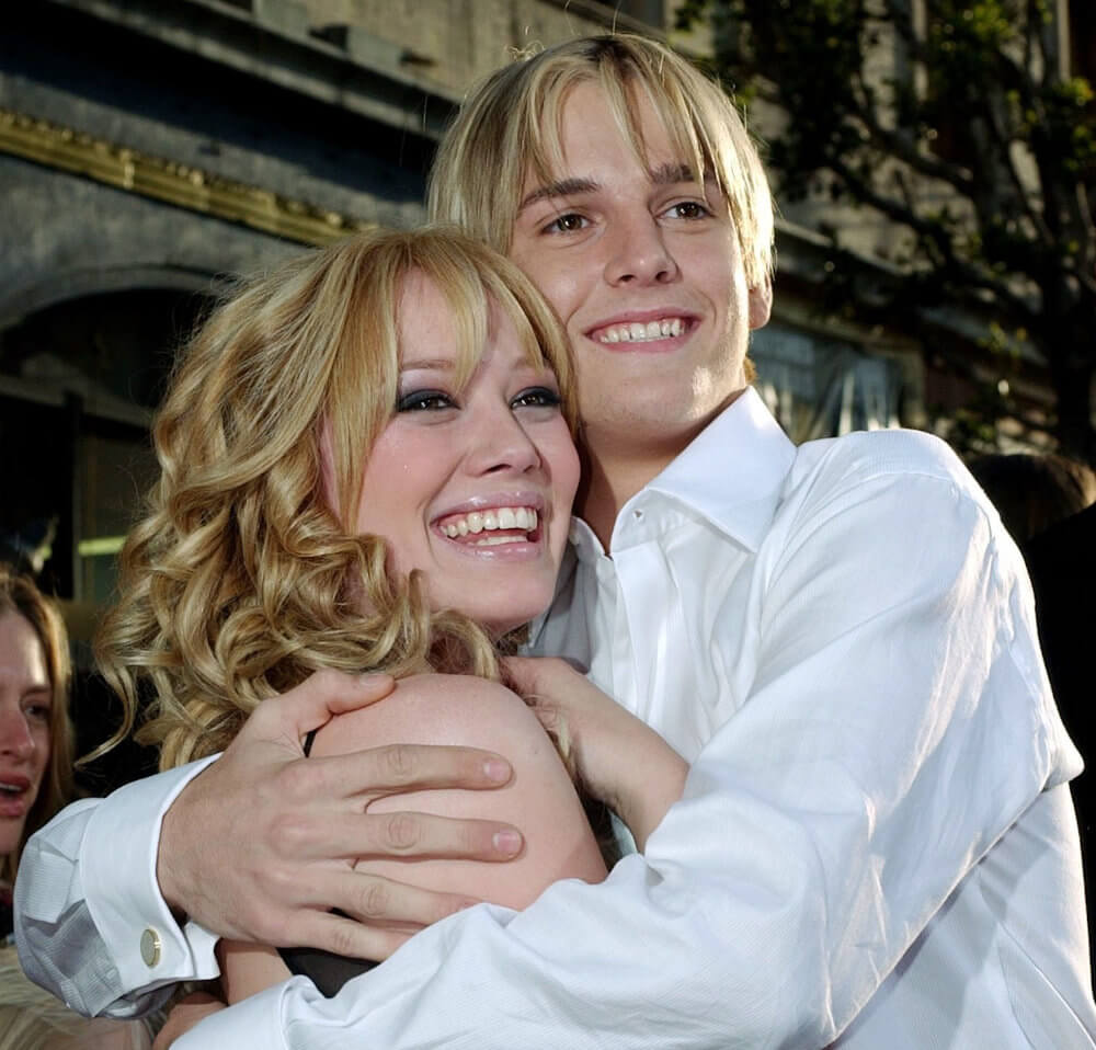 Hilary Duff and Aaron Carter