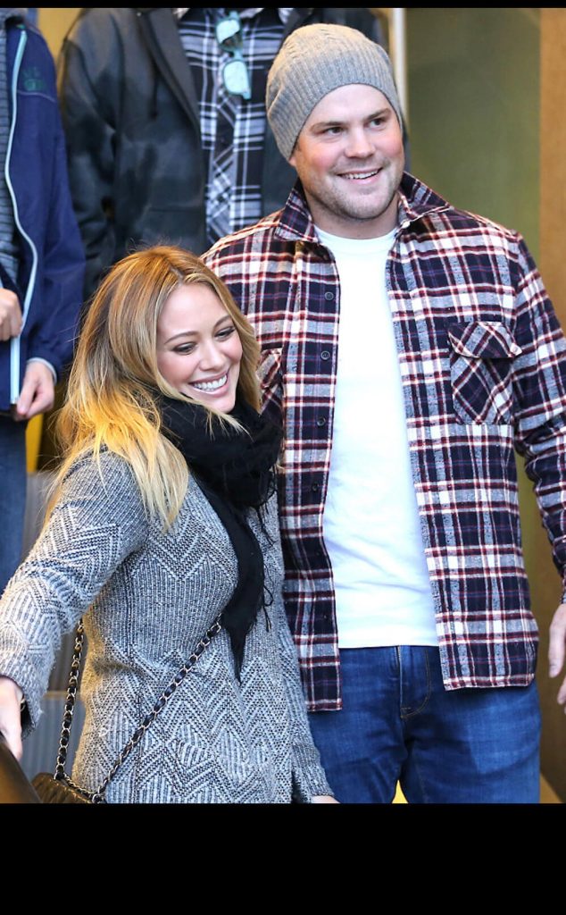 Hilary Duff with her first Mike Comrie