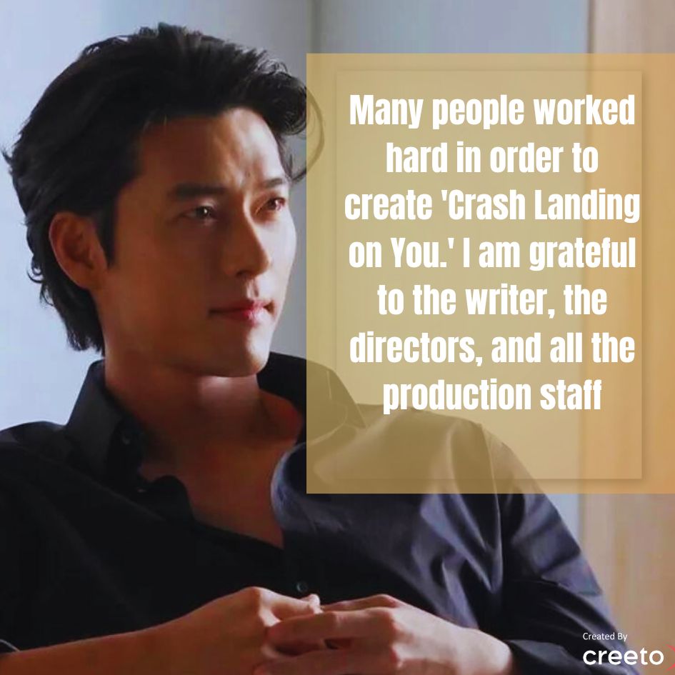 Hyun Bin quote about cloy
