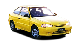 Hyundai Excel 1996 yellow