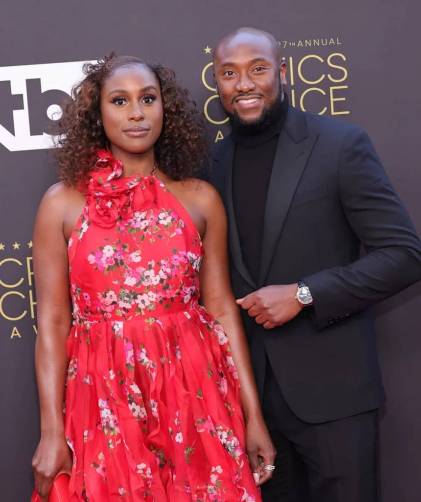 Issa Rae and Louis Diame attended the Critics Choice Awards in 2022