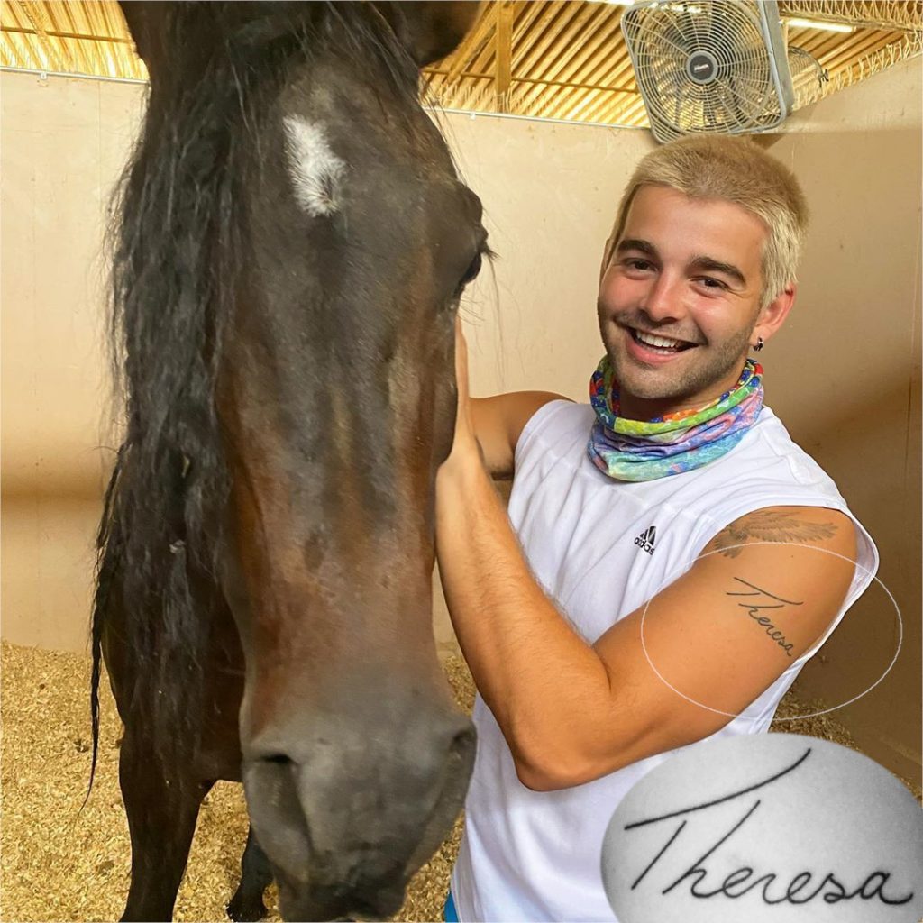 Jack Griffo Writing Tattoo