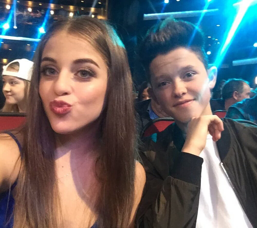 Jacob Sartorius and Baby Ariel