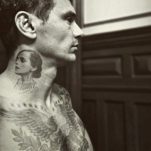 James Franco fake tattoo
