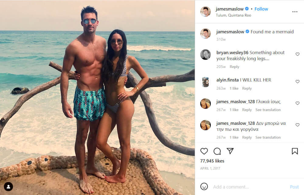 James Maslow found his mermaid, Jen Selter