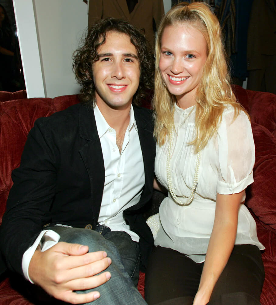 January Jones and Josh Groban