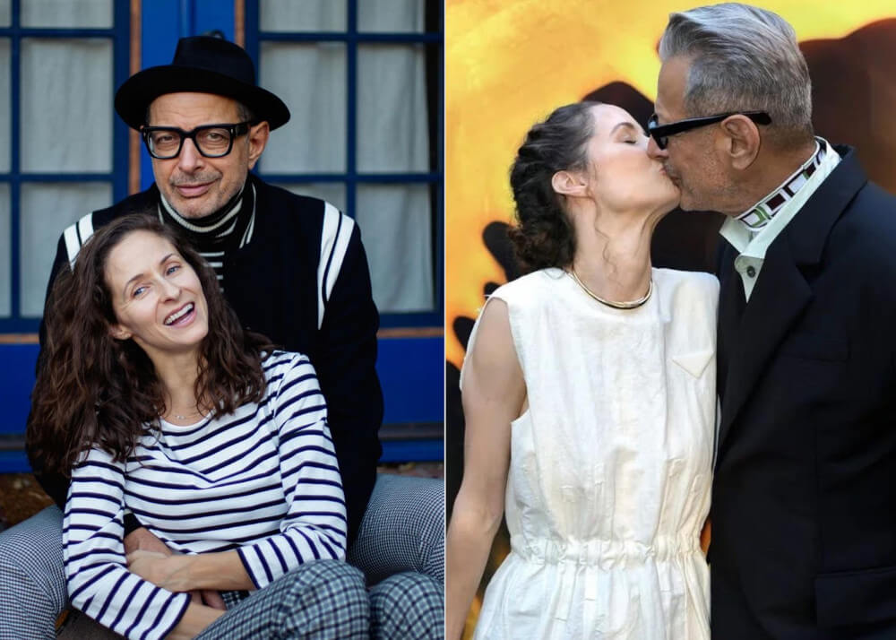 Jeff Goldblum and his current wife Emilie Livingston