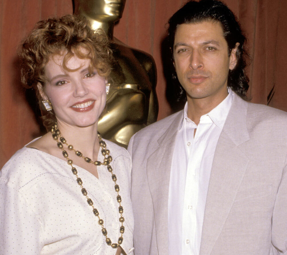 Jeff Goldblum and his first wife Geena Davis