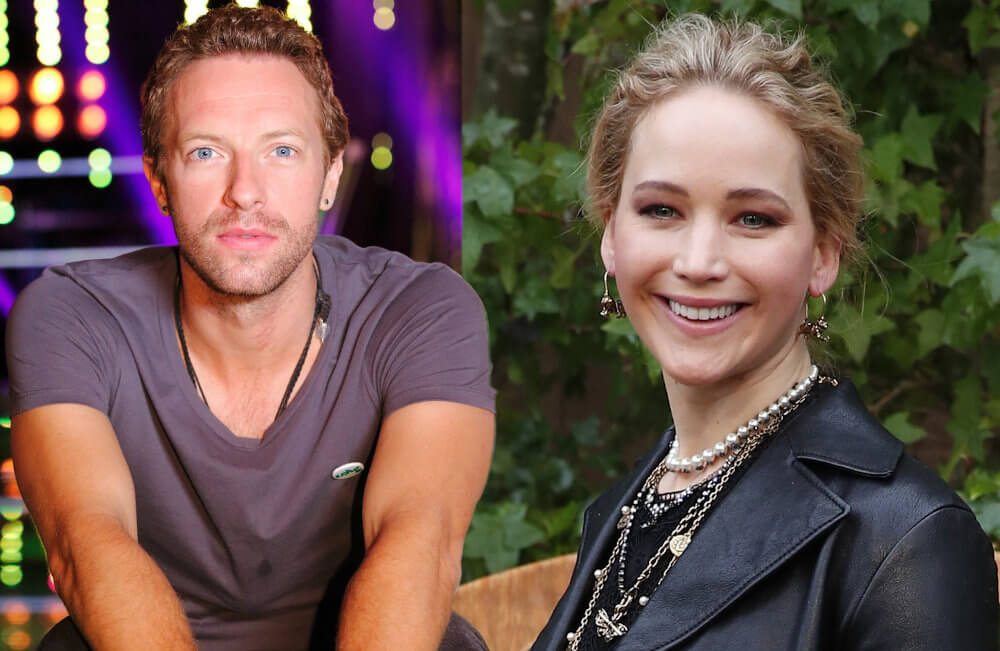 Jennifer Lawrence and ex boyfriend Chris Martin