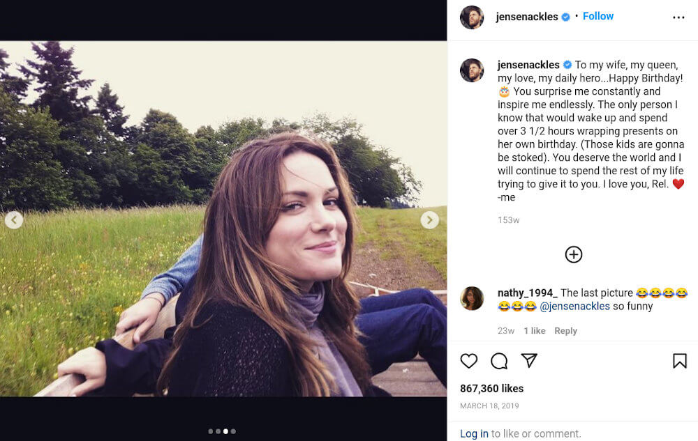 Jensen Ackles wife Danneel Harris Instagram
