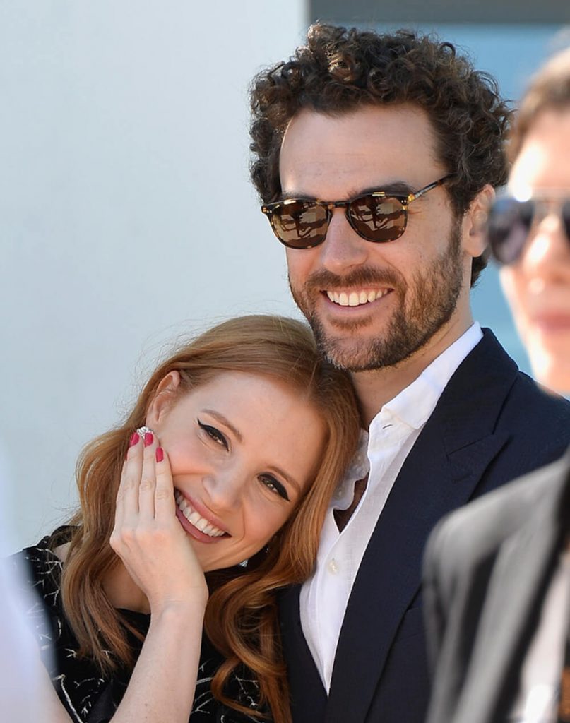 Jessica Chastain with husband Gian Lusa Passi