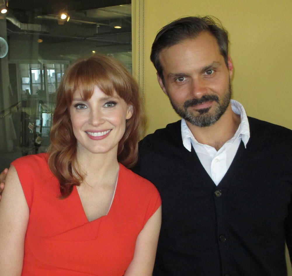 Jessica Chastain and ex boyfriend Ned Benson