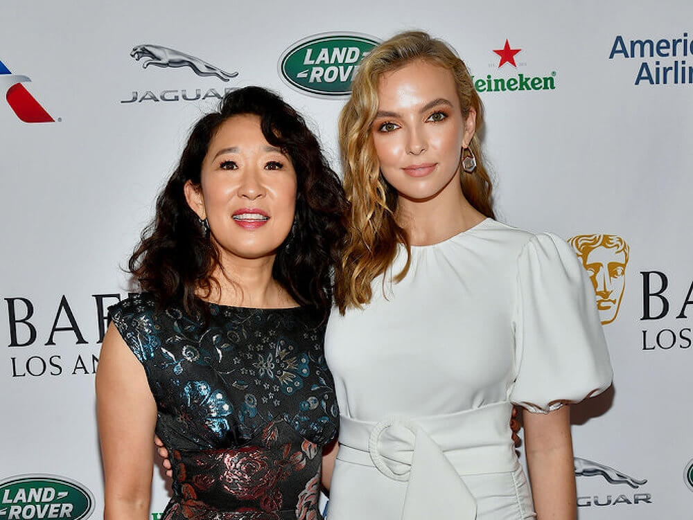 Jodie Comer with Sandra Oh