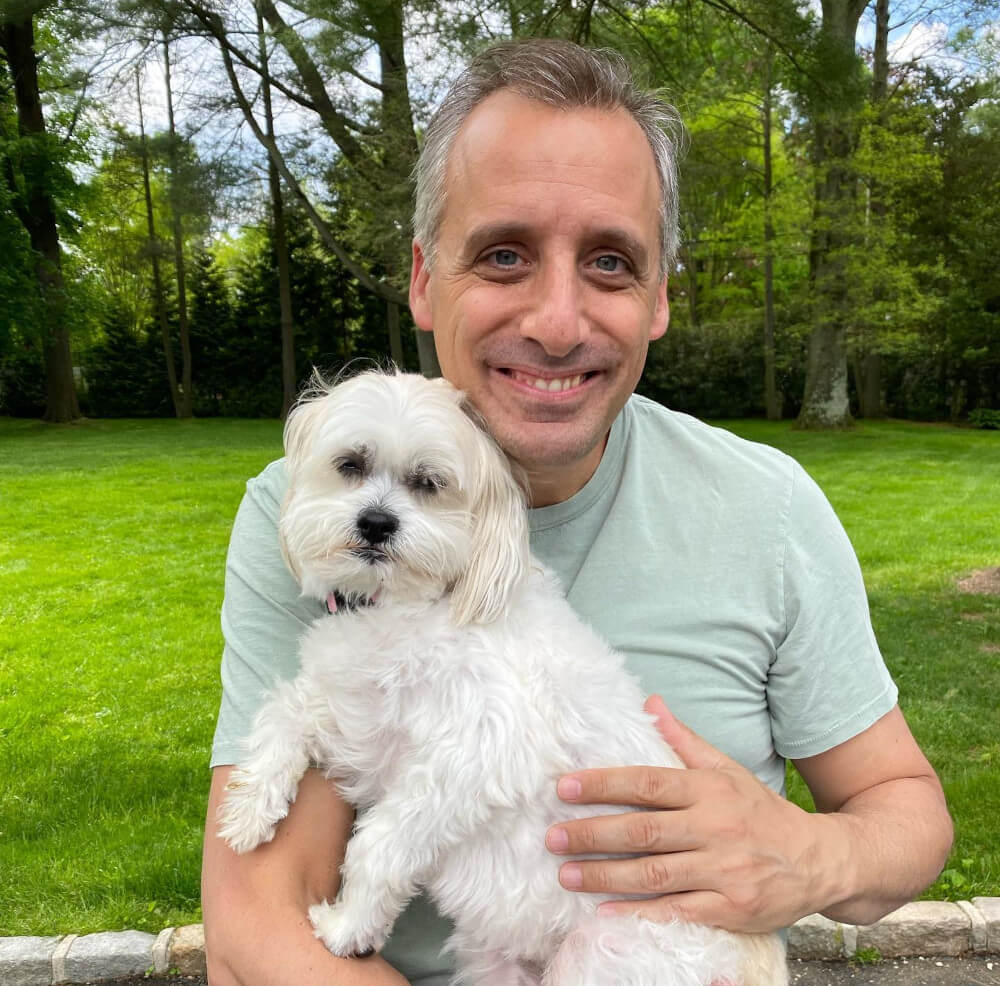 Joe Gatto and his dog