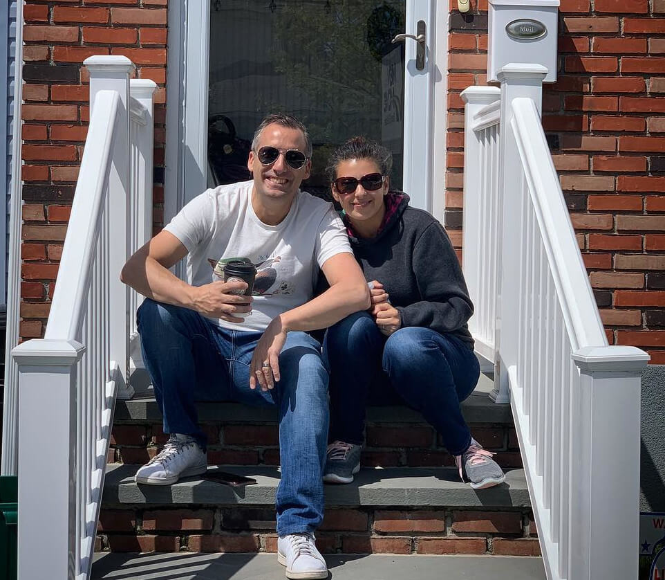 Joe Gatto with his wife Bessy