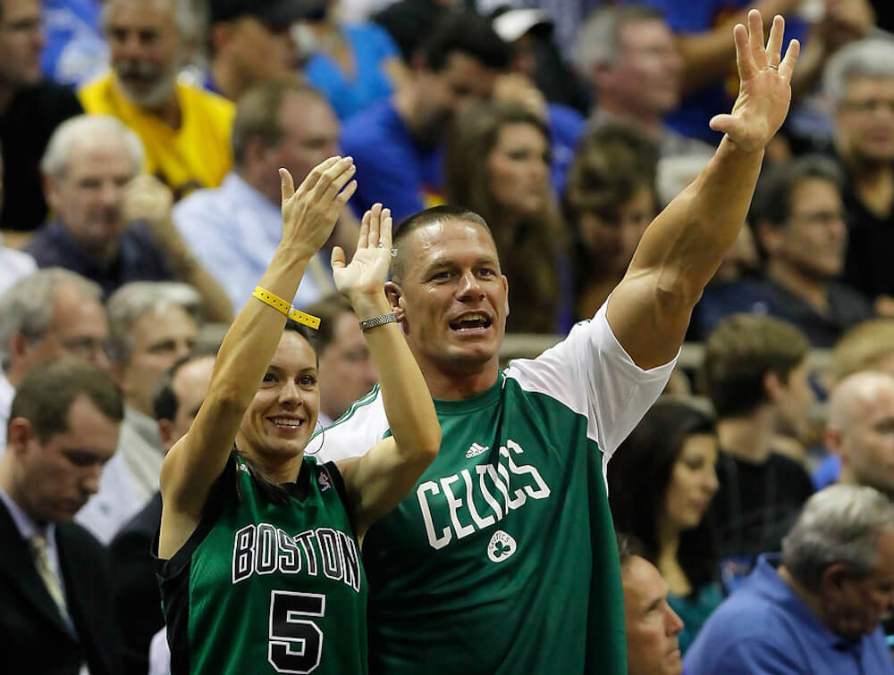 John Cena with ex wife Elizabeth Huberdeau