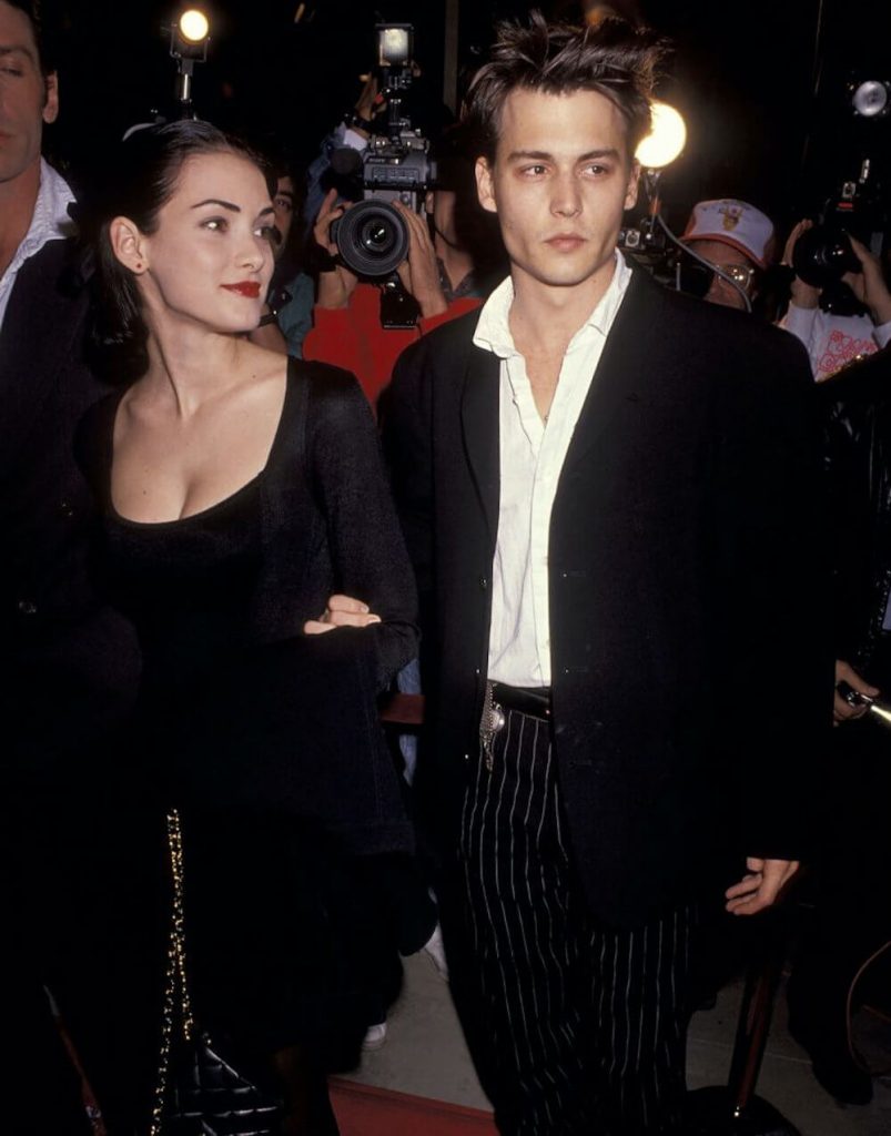 Johnny Depp and ex girlfriend Winona Ryder