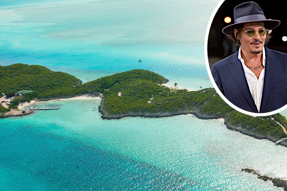 Johnny Depp and the private island