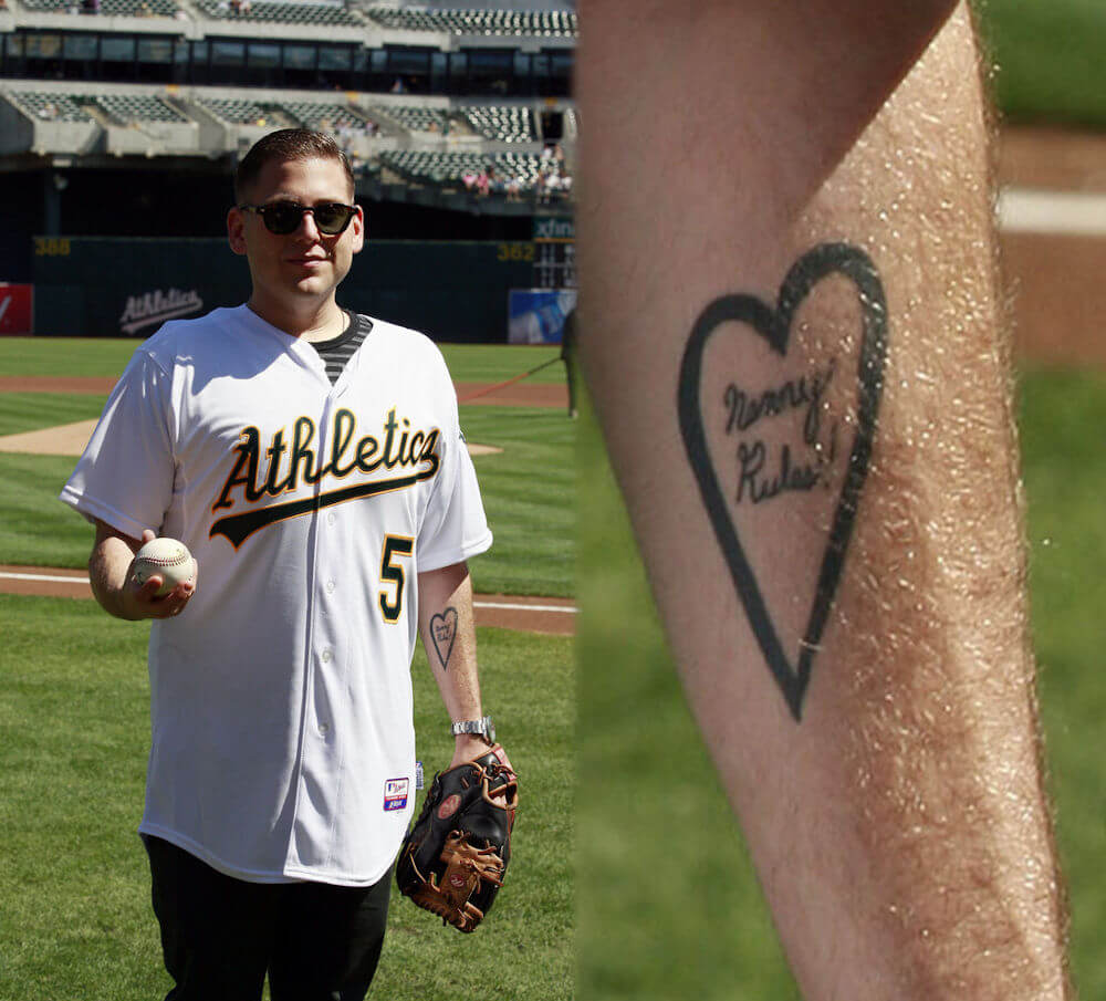 Jonah Hill nancy rules tattoo