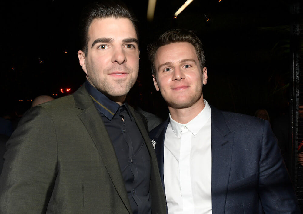 Jonathan Groff and ex boyfriend Zachary Quinto