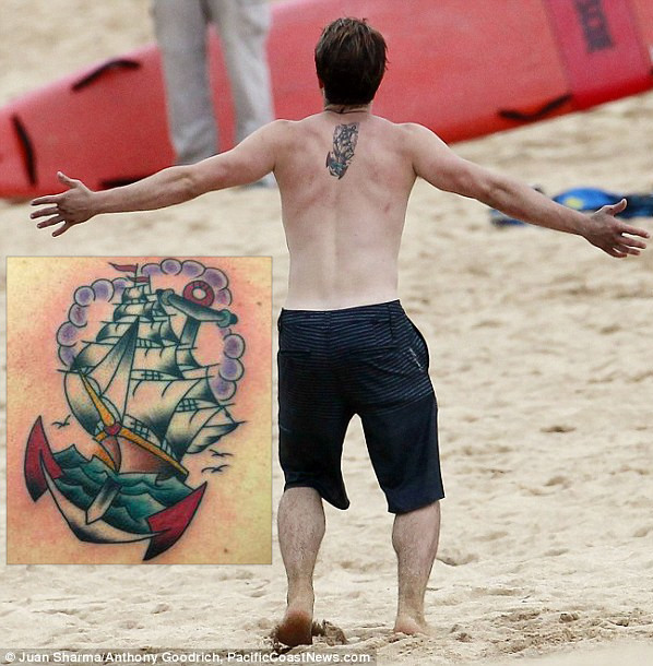 Josh Hutcherson Libra Tattoo