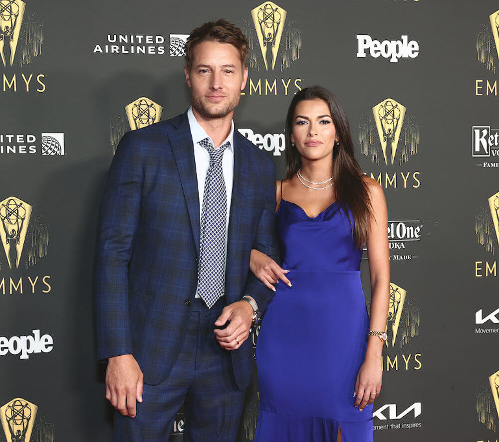 Justin Hartley and his current wife Sofia Pernas