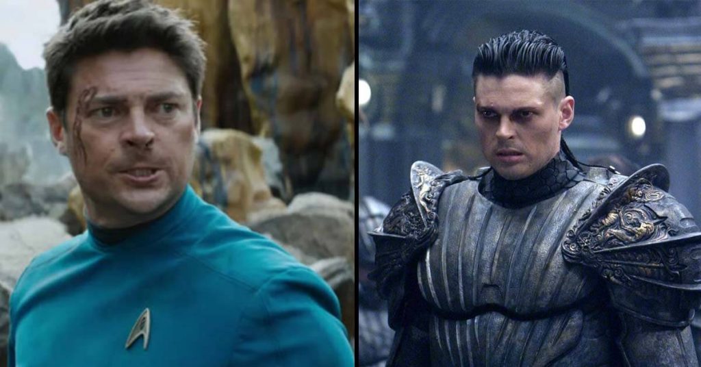 Karl Urban in Star Trek Beyond (2016) & The Chronicles of Riddick (2004)