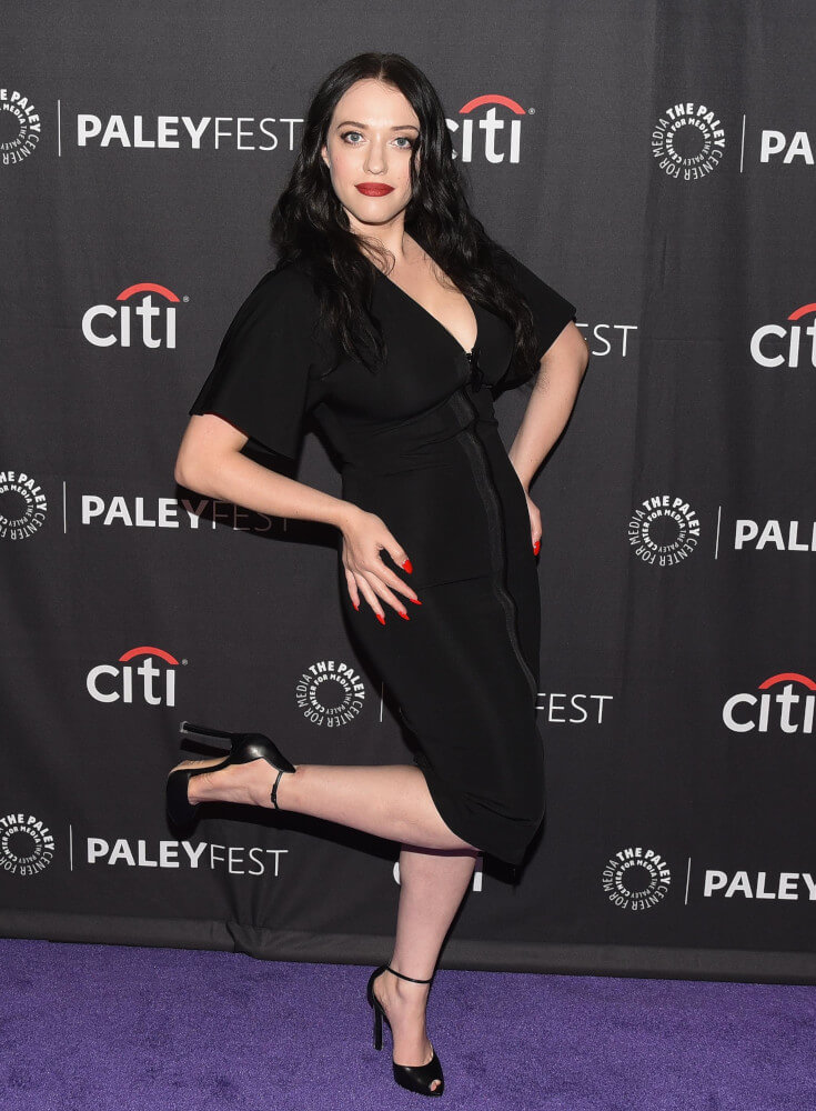 Kat Dennings wears heels