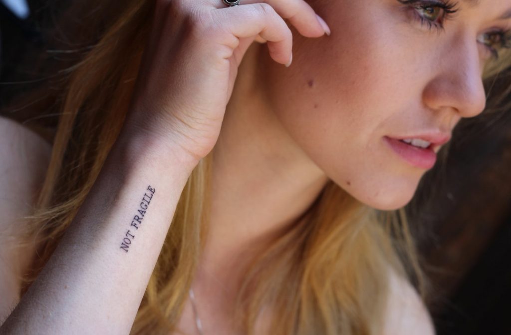 Katherine McNamara Wrist Tattoos